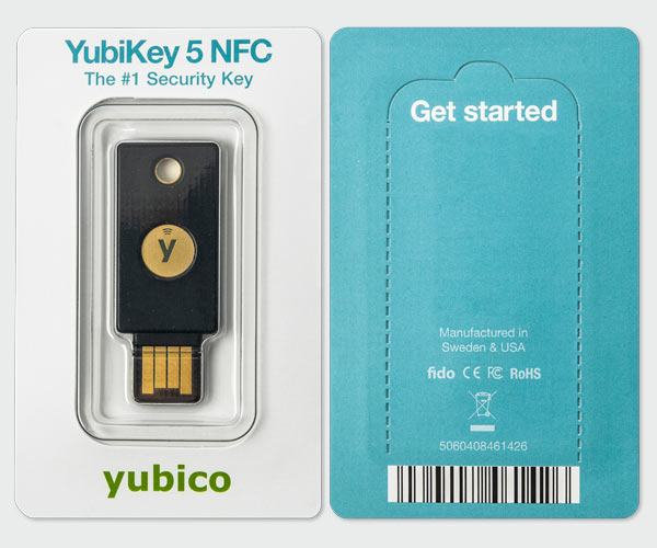 Yubikey 5 NFC Multi-Protocol Security Keys - Iris Networks